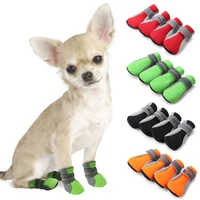 warm anti slip reflective dog supplies pet boots dog shoes puppy socks paw protecters