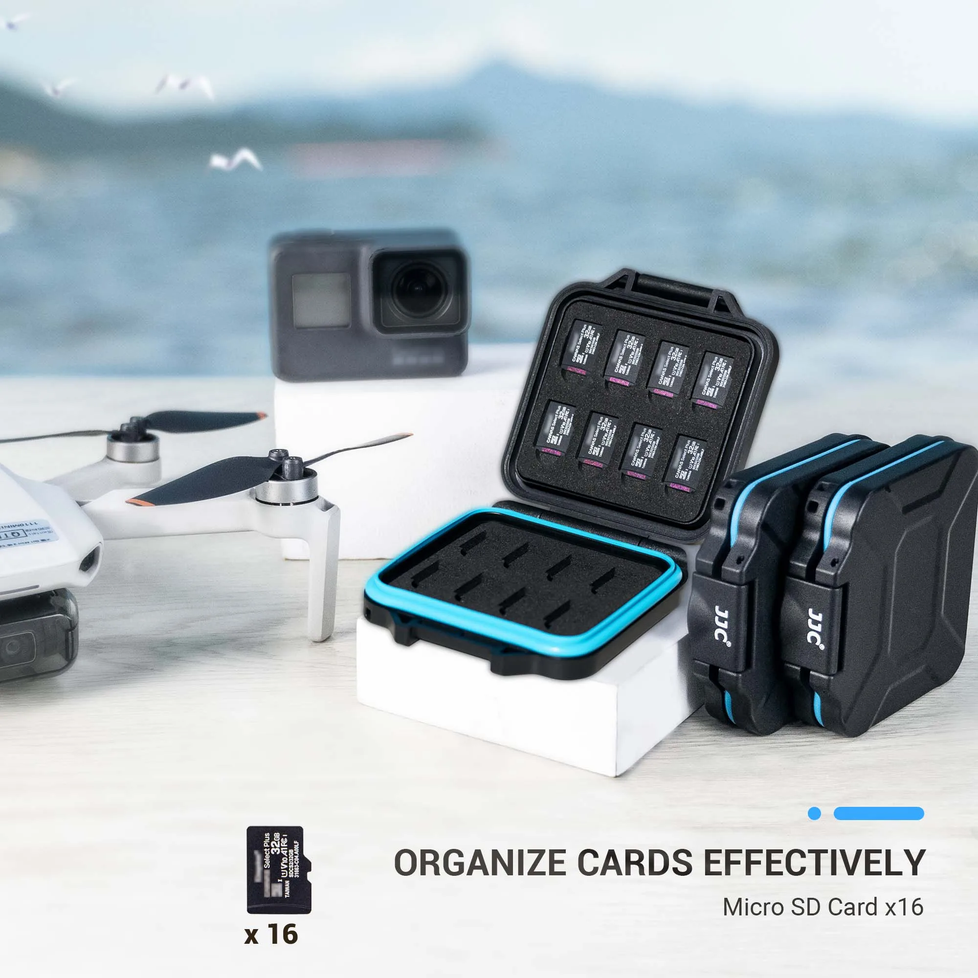 JJC 16 слотов для Micro SD-карт памяти |