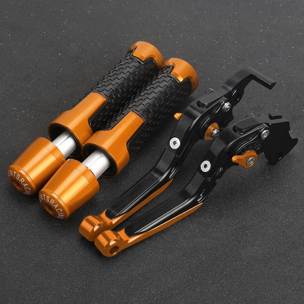 

For 690 DUKE SMC-R 690 2014 2015 2016 2017 Adjustable Extendable Brake Clutch Levers Hand Grips Handle Grip Ends Handlebar