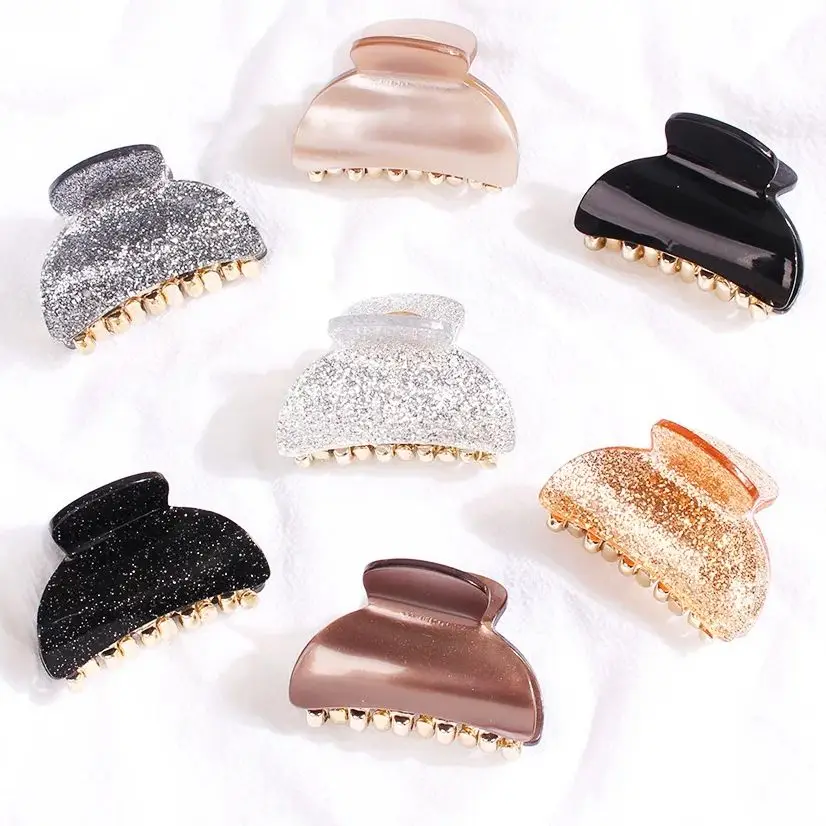 

Geometry Square Macaron Color Hair Claws Acrylic Hair Clip Hairpins Barrettes Ponytail Clip Crabs Hair Accessories for Women