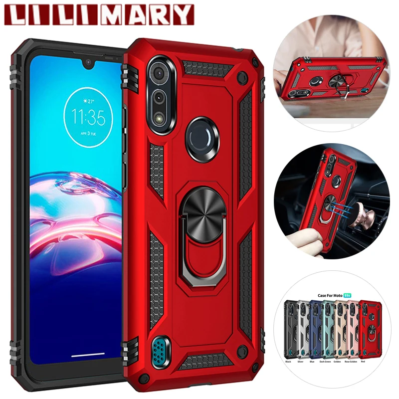 

Shockproof Phone Case For MOTOROLA E40 E30 E20 E7i Power E7 E6 Plus E Ring Protective Cover For MOTO Edge 30Pro 20Lite 20Pro 20