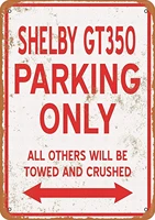 12 x 16 metal sign shelby gt350 parking only vintage wall decor art plaques