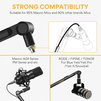 Maono Professional Microphone Arm Stand 2