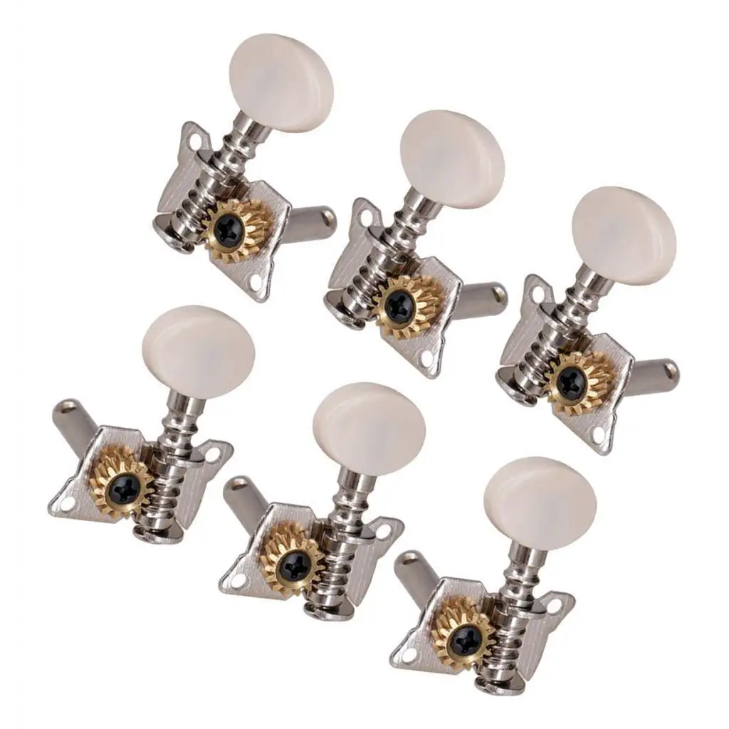 

2/3 Acoustic Guitar 3L3R Open String Button Tuning Key Tuner Pegs Knobs Set