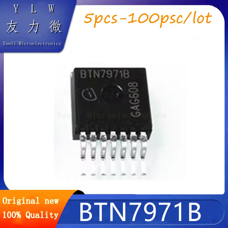 

BTN7971B TO-263-7 Motor Bridge Driver Chip Smart Car Brand New Original and Genuine