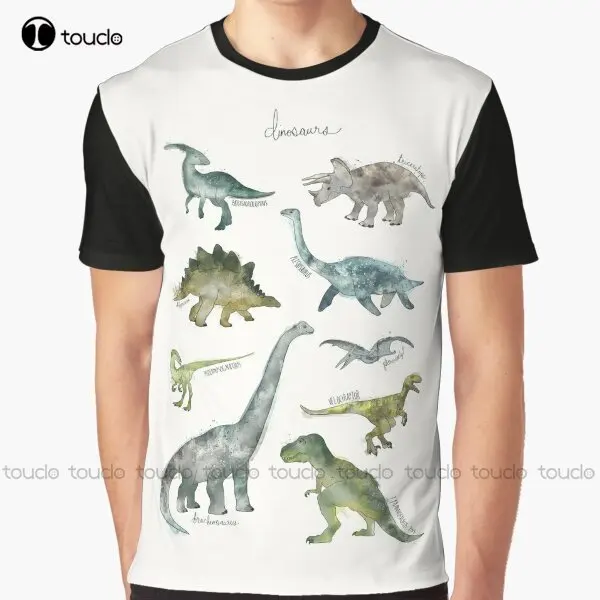 

Dinosaurs Graphic Dinosaur Dino Dinos T-Shirt Custom Aldult Teen Unisex Digital Printing Tee Shirts Custom Gift Xxs-5Xl