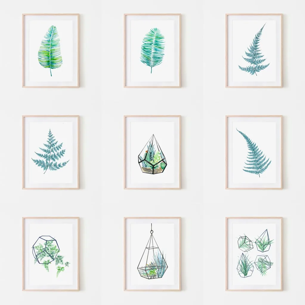 Современный Минималистичный Домашний Декор С Принтом На Холсте - Дизайн