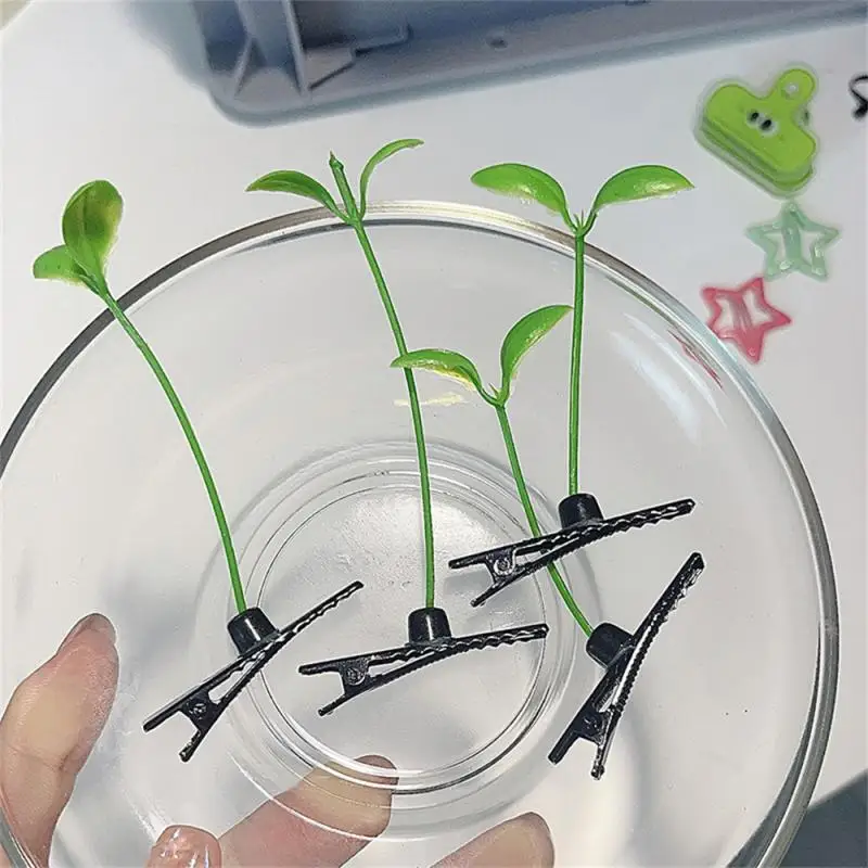 20/10/5/3/1 шт. забавные маленькие бобовые ростки с травой растущие на головке зажимы