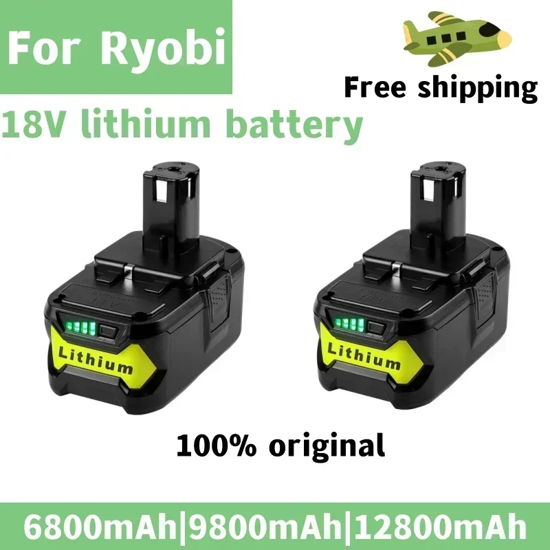 Литий-ионный аккумулятор большой емкости 18 В 12800 мАч для Ryobi Hot P108 RB18L40