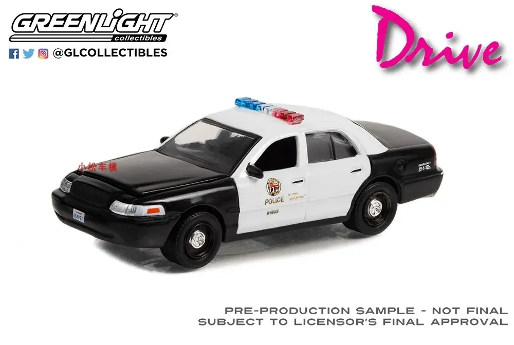 1:64 Drive (2011) -2001 Полицейская машина Ford Crown Victoria Interceptor — модель автомобиля LAPD