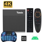 ТВ-приставка Tanix x4, 4K, Android 11, Amlogic S905x4, 4 + 3264 ГБ, USB 3,0, 2,4 ГГц