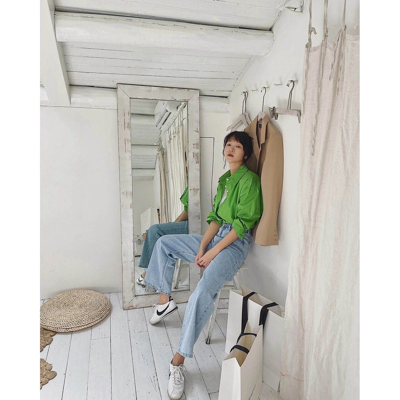 2022 женская зеленая и синяя Базовая блузка Za рубашка одежда модные туники топ