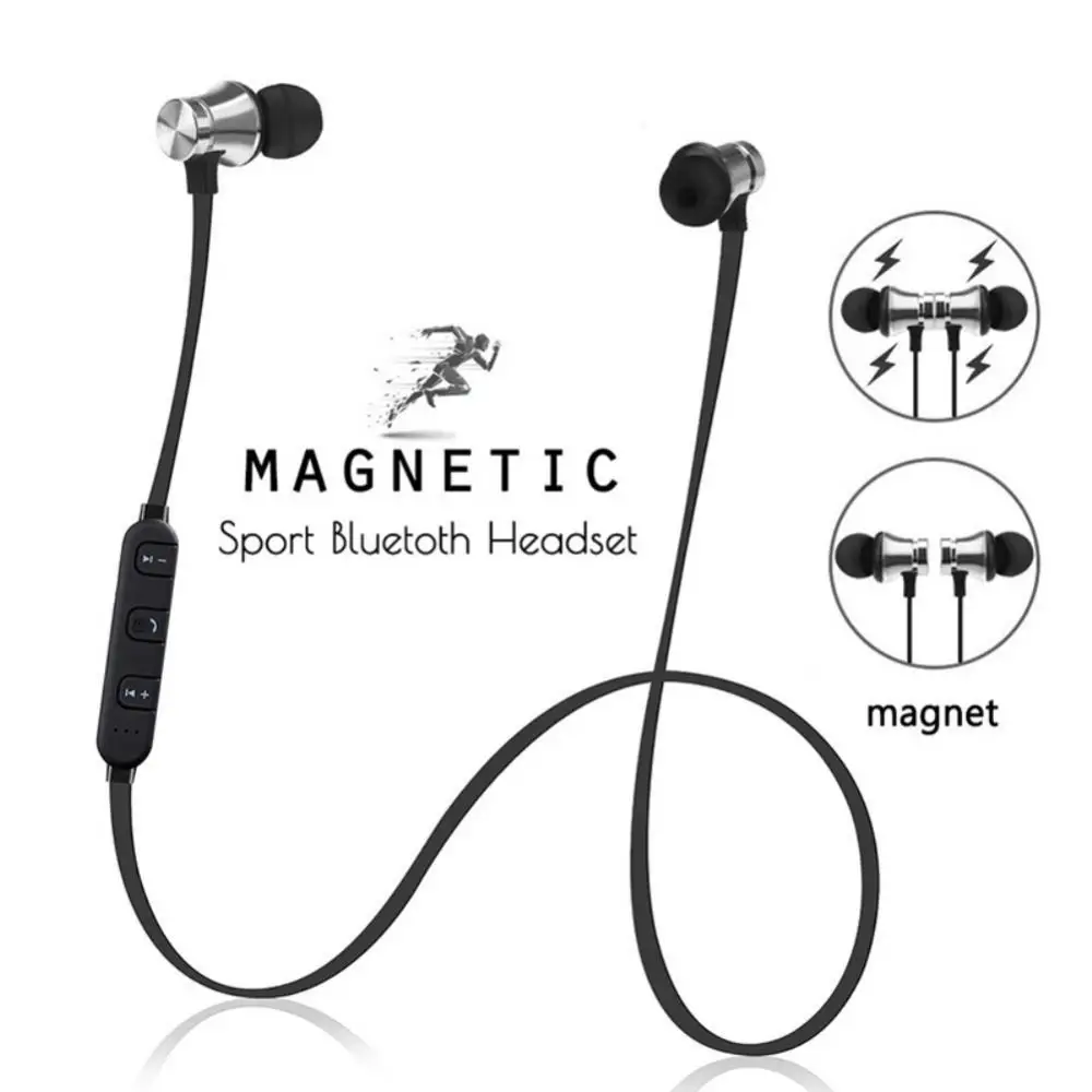 

Sport Magnetic XT-11 Bluetooth-compatible Earphone Stereo Wireless in-ear Headset with Mic for iPhone Samsung huawei Xiaomi