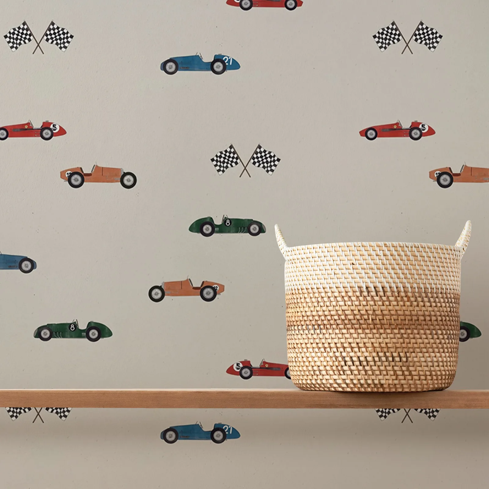 

Винтажные обои с гоночными машинами, наклейки на стену, украшения, наклейки, нарисованные вручную обои для автомобилей, украшение для детской комнаты, стены комнаты мальчиков