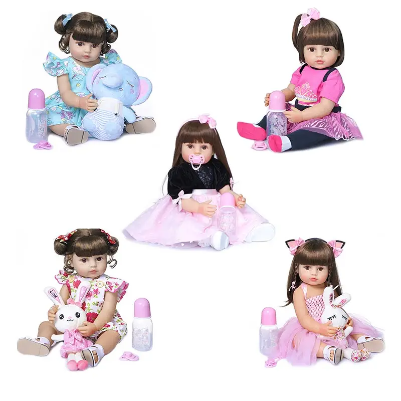 

55cm Baby Babe Reborn Baby Silicone Body Can Shower To Soothe The Baby's Soft Toddler Christmas Children's Toys Gifts