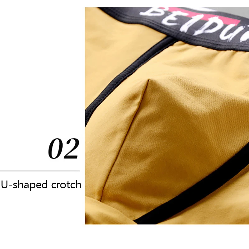 3Pieces Mens Boxer Shorts Personality Graffiti Underwear Boxers Cotton Underpants Trend  Sexy Men's Panties 2022 New Wholesale