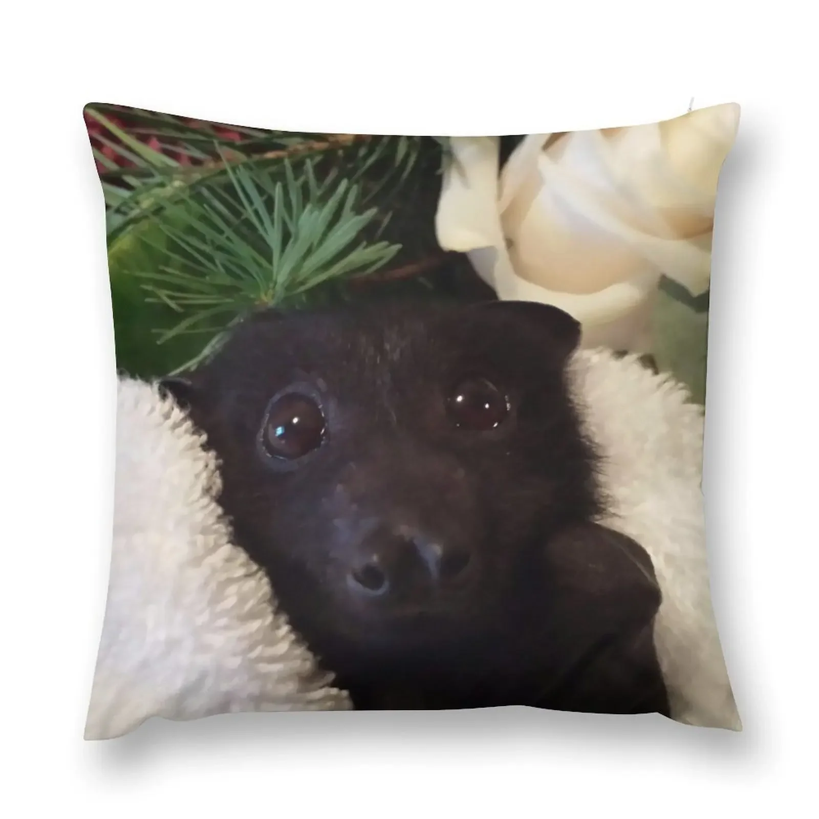 Летучая мышь Baby Larry Black Flying Fox. Декоративные рождественские чехлы для подушек