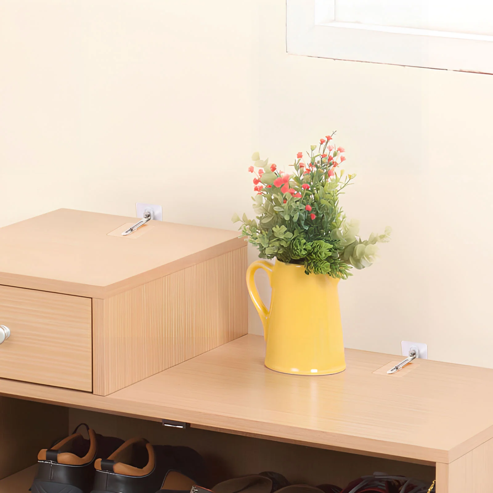 12 шт. держатель для шкафа детские вешалки мебельные якоря без дрели ремни