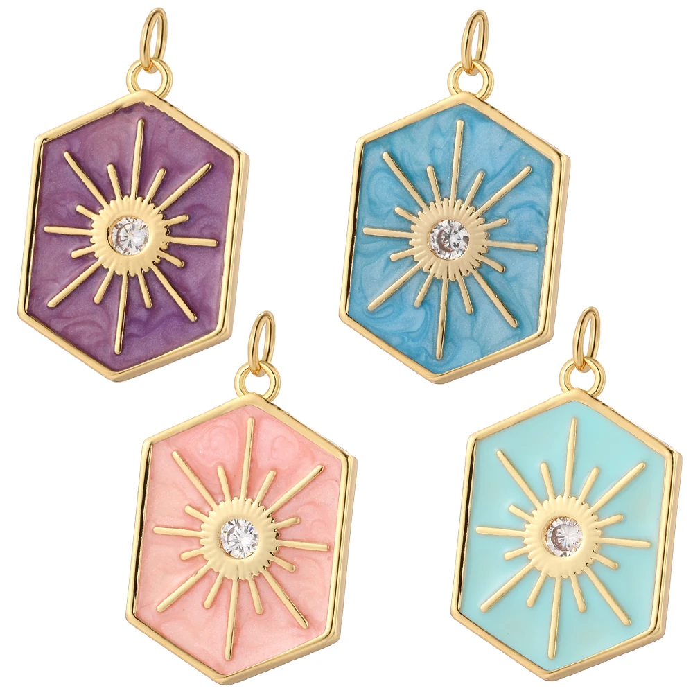 

Sun Star Moon Geometric Charms for Jewelry Making Supplies Bohemian Dijes Gold Color Diy Pendant Necklace Earring Bracelet