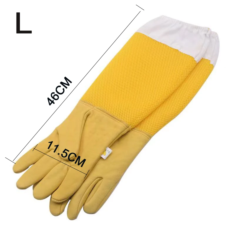 

Перчатки для пчеловода Tongyue, имитация овечьей кожи, желтые/белые