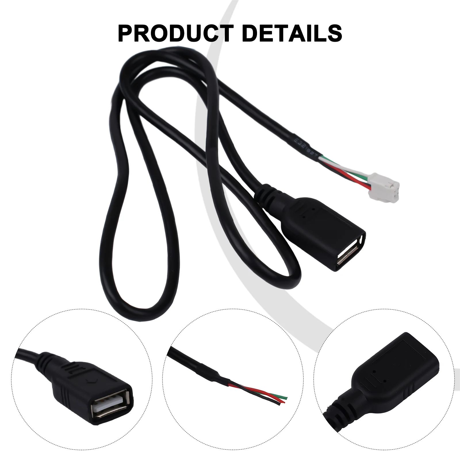 

Прочный и практичный USB-удлинитель, 4-контактный разъем для автомагнитолы, быстрая и простая установка