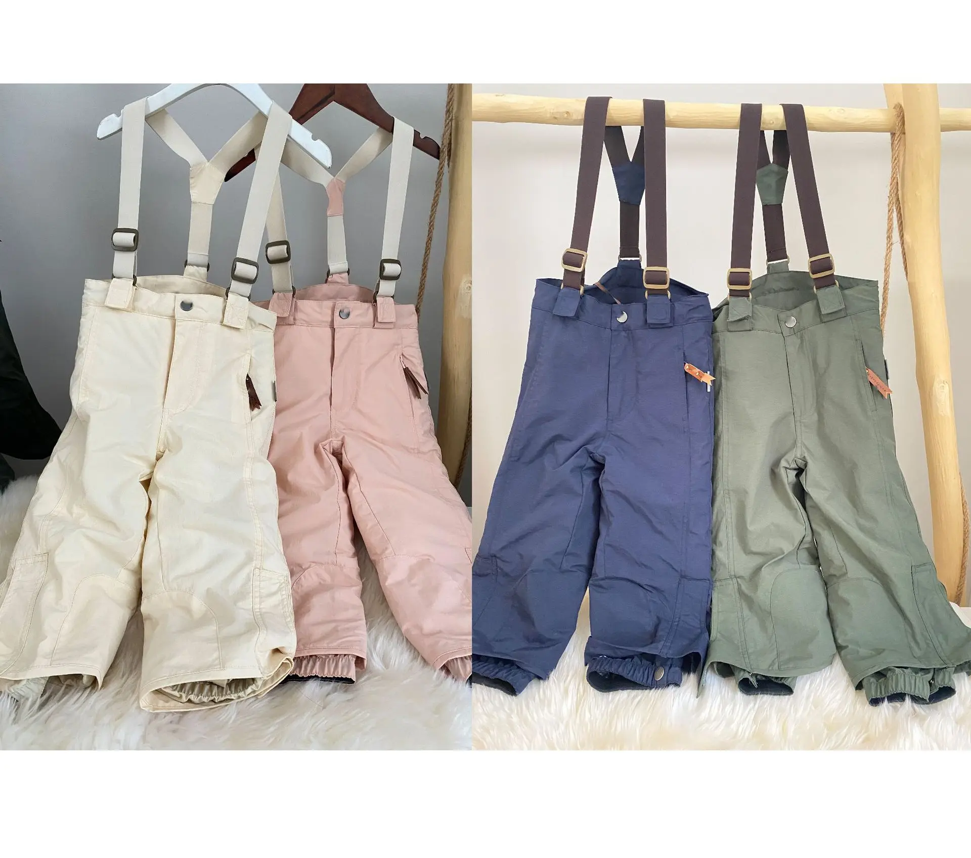 

Детские лыжные брюки, новинка 2022, зимний брендовый дизайн, милые теплые водонепроницаемые и ветрозащитные комбинезоны для мальчиков и девочек, плотные брюки для малышей