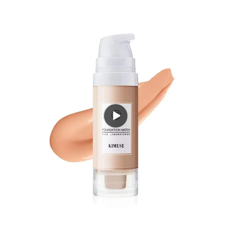 

KIMUSE Liquid Foundation Anti-perspiration Hold Lightweight Concealer Liquid Face Makeup Natural Moisturizing Oily Skin Mom 2021