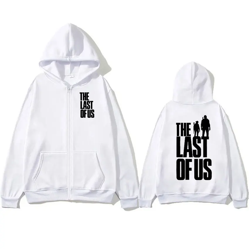Толстовка с принтом на молнии The Last of Us для мужчин и женщин модный пуловер в стиле