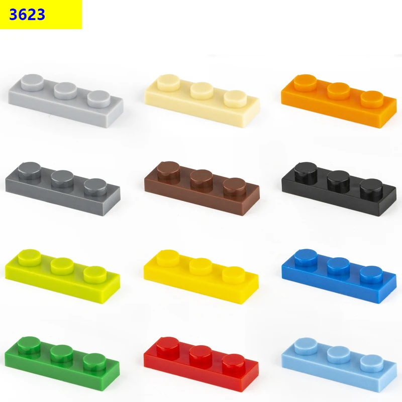 

40pcs/lot DIY Blocks Building Bricks Thin 1X3 Educational Assemblage Construction Toys for Children Size Compatible With 3623