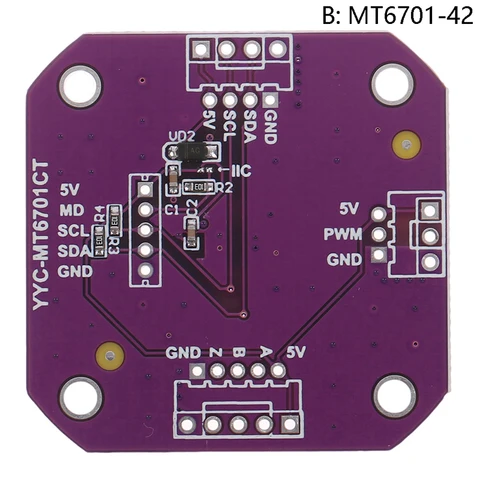 Модуль датчика угла измерения магнитной индукции MT6701, 14 бит, высокая точность, отлично заменяет AS5600