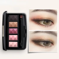 1pcs five color eyeshadow palette the powder is fine and does not take off makeup pearlescent matte glitter eyeshadow palette