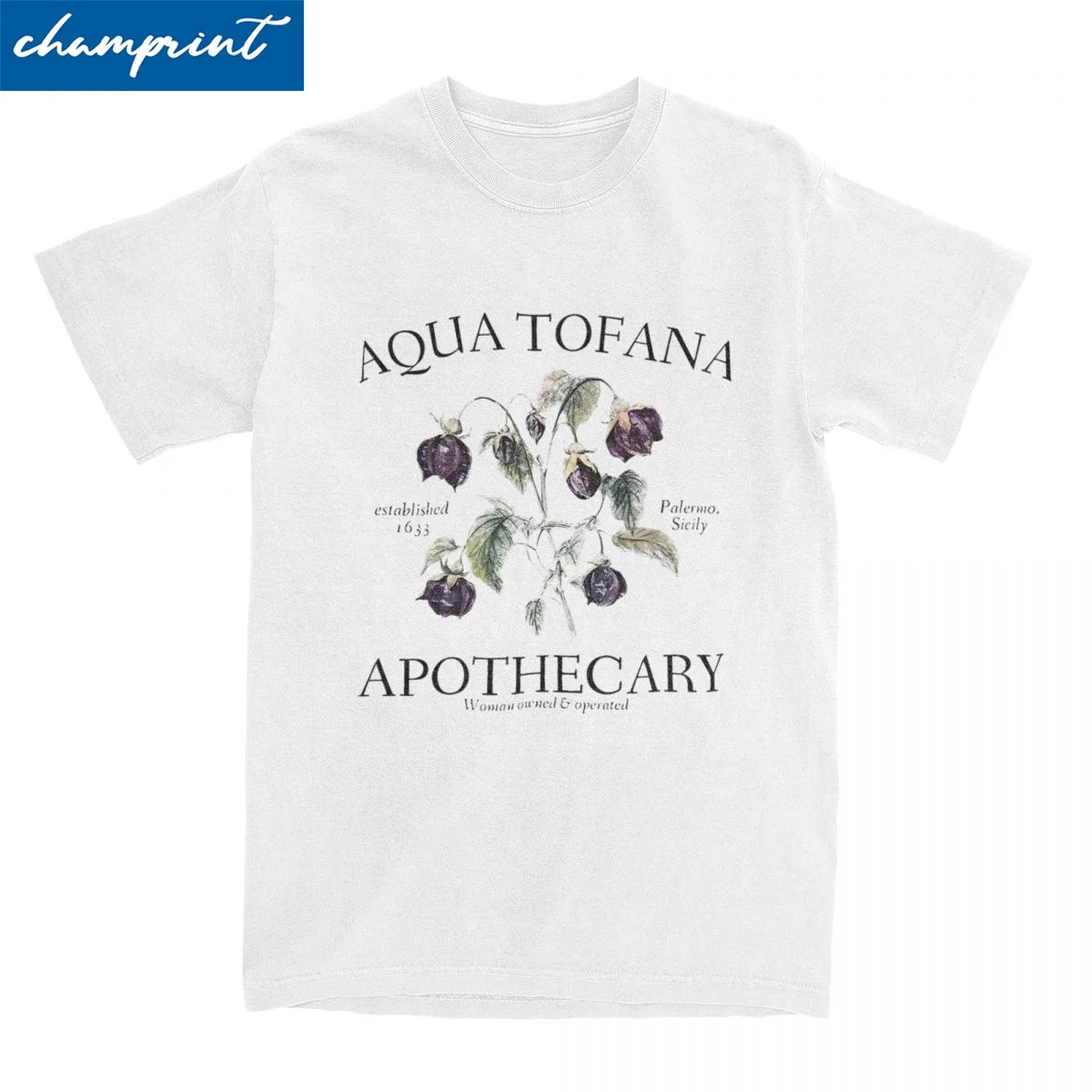 Мужская футболка Aqua Tofana Apothecary репродуктивные права топы из 100% хлопка с принтом