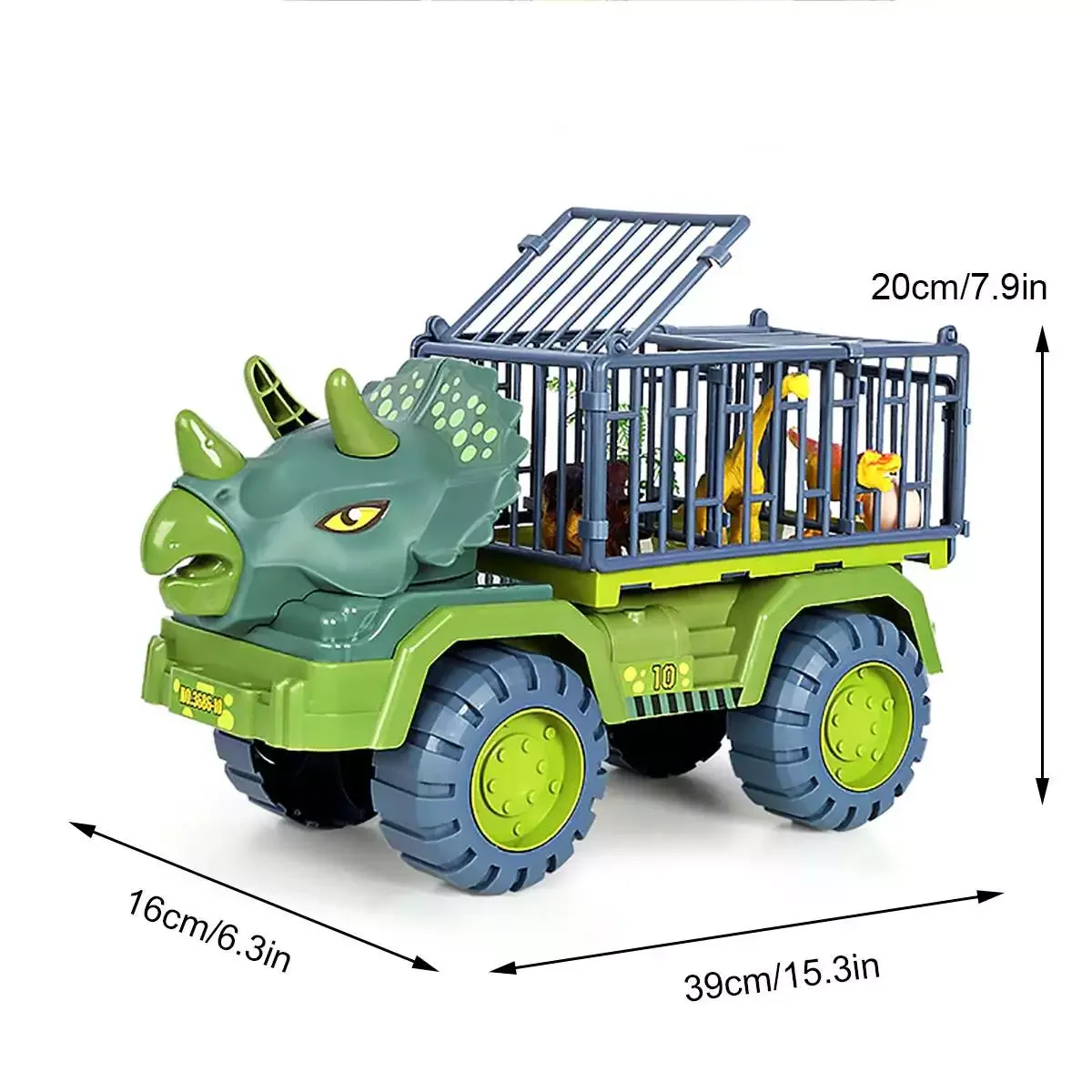 Игрушечный динозавр тираннозавр 38 см Инженерная техника экскаватор кран