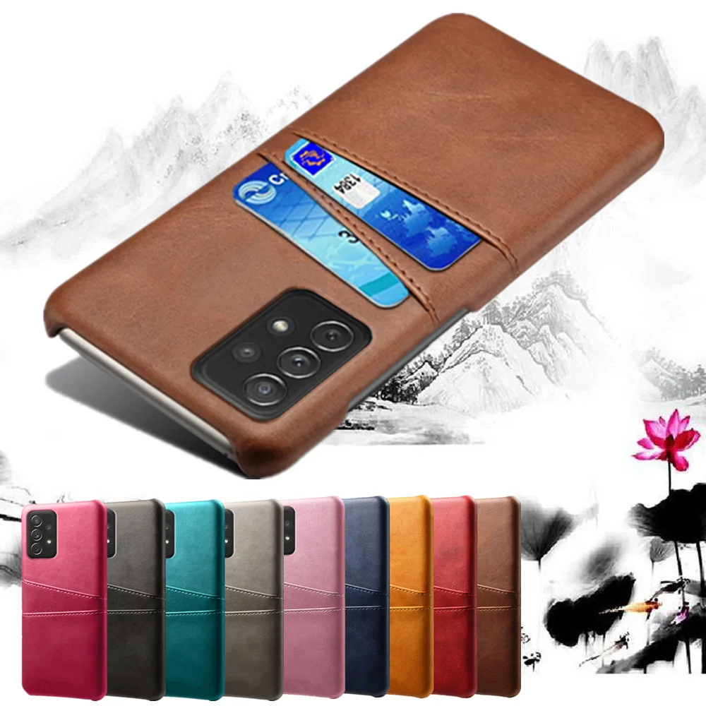 

Galaxy A53 5G Case with 2 Credit Card For Samsung Galaxy A53 A73 A33 5G 2022 ID Holder Slots Cover A 53 33 73 Coque Funda