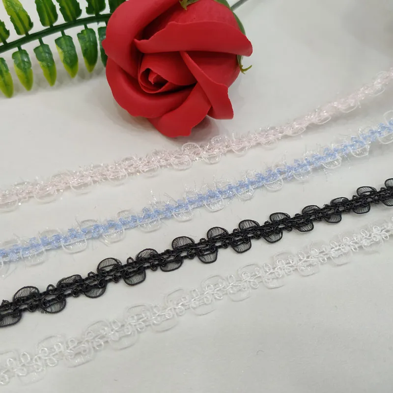 

5yards/Lot Organza Loop Braid Multicolor Scroll Customised Ribbon for DIY Craft Sewing Trims Fashion Webbing