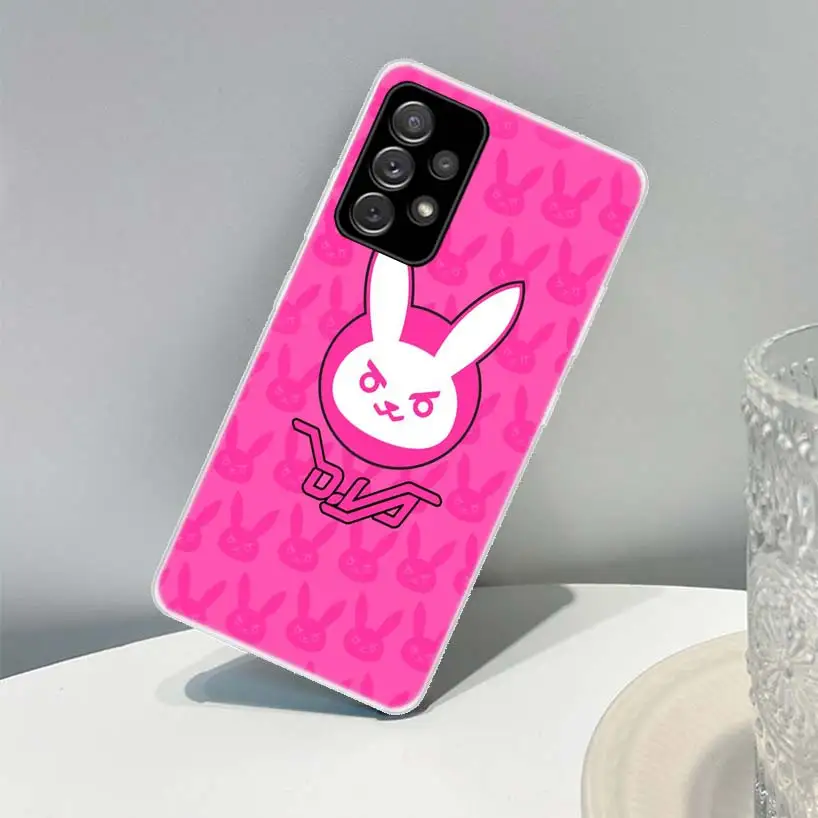 Game O-Overwatchs-DVA Cover Phone Case For Samsung Galaxy A71 A51 A41 A31 A21S A11 A70 A50 A40 A30 A20E A10 A6 A7 A8 A9 Plus + images - 6