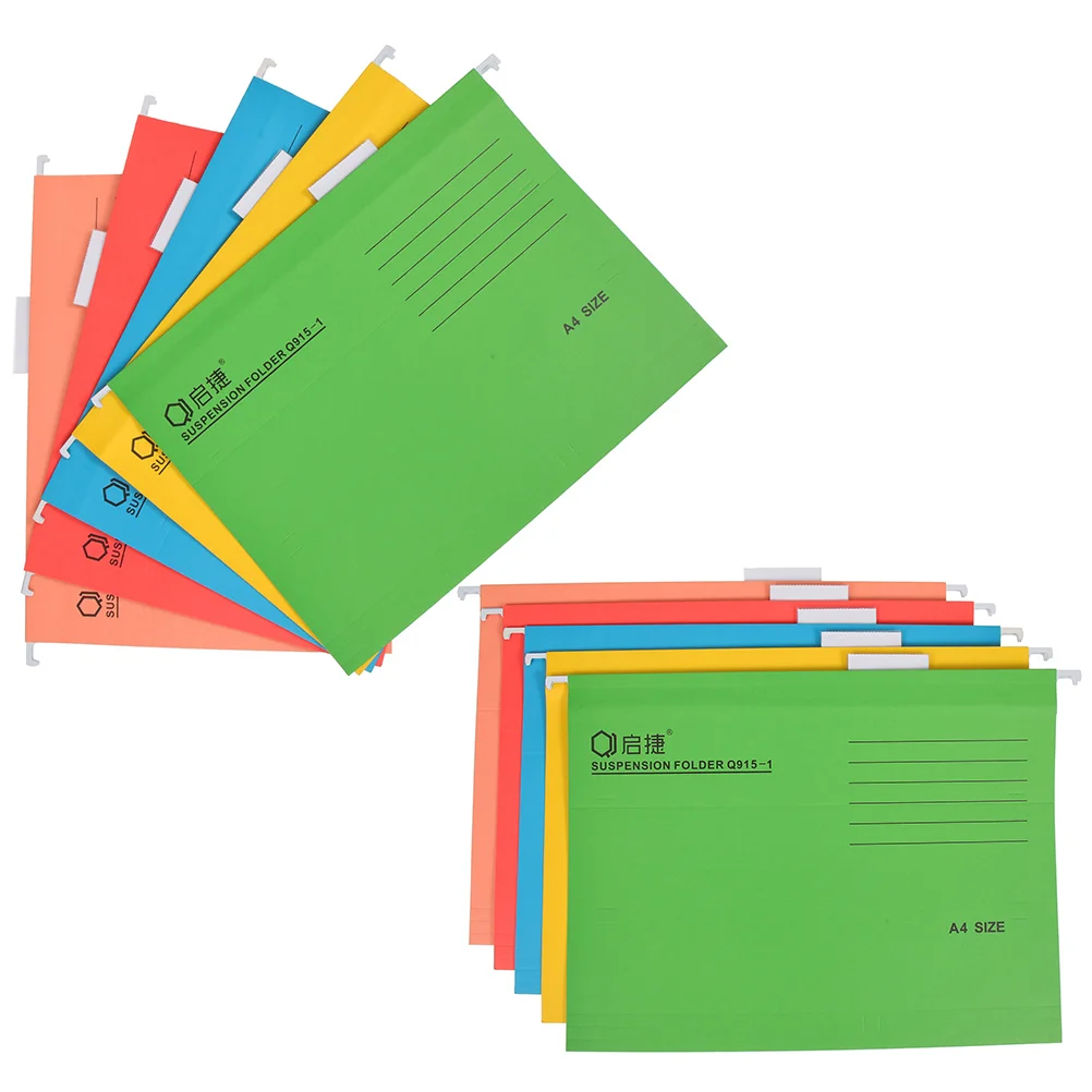 

10 Pcs Folder Coupon Container File Hanging Folders Portable Colorful Holder Office Supplies Paper Bills