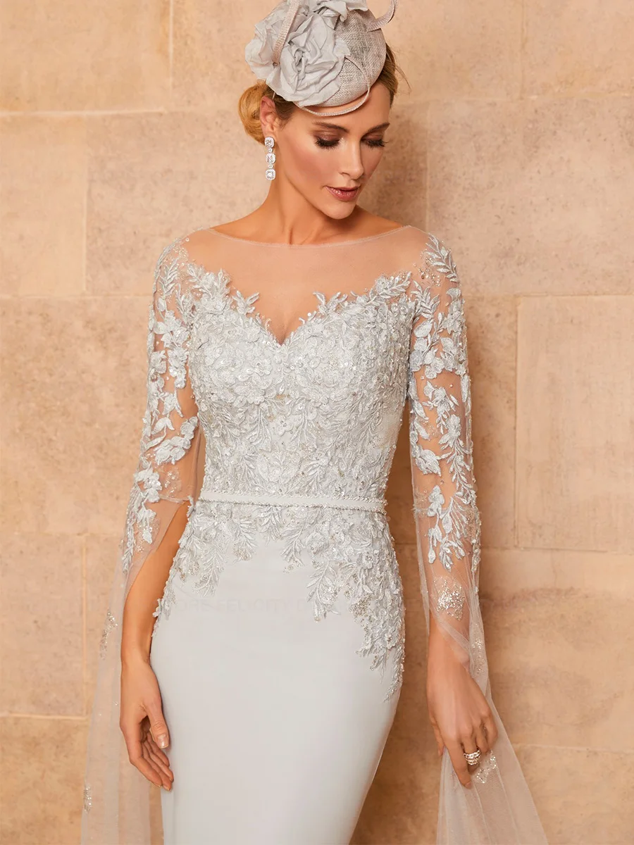 Великолепные платья для матери невесты 2025 года индивидуальные иллюзии-футляры