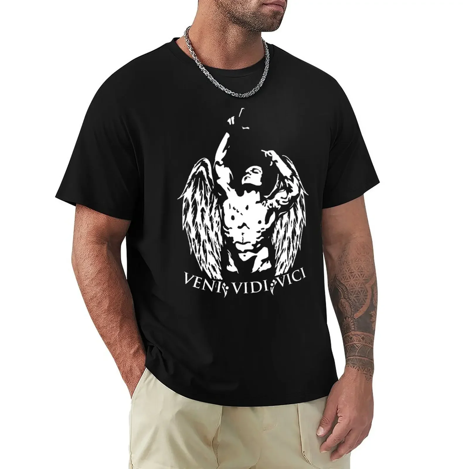 Фото Футболка Veni Vidi Vici | Zyzz Legacy, графические футболки, манга, винтажная аниме одежда, рубашки, графические футболки, облегающие футболки для мужчин 2024 №1
