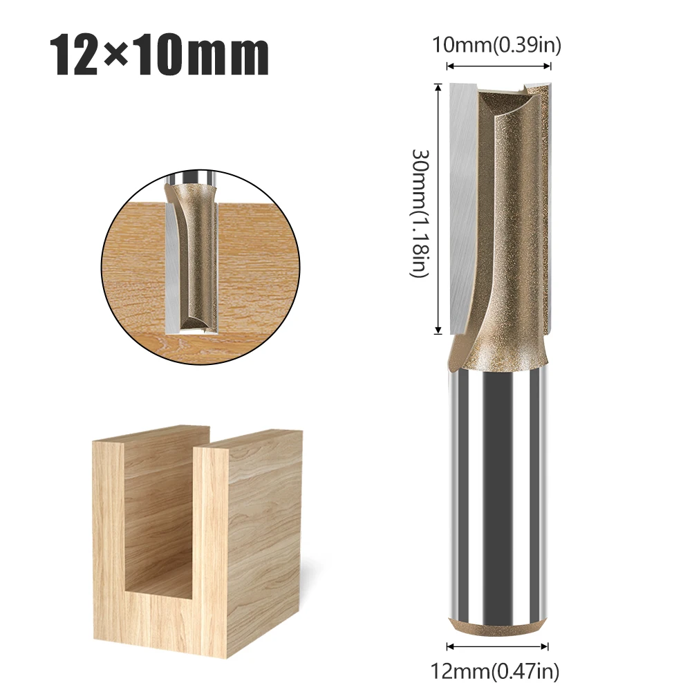 Прямая фреза JGZUI 12 мм из сплава вольфрама и кобальта