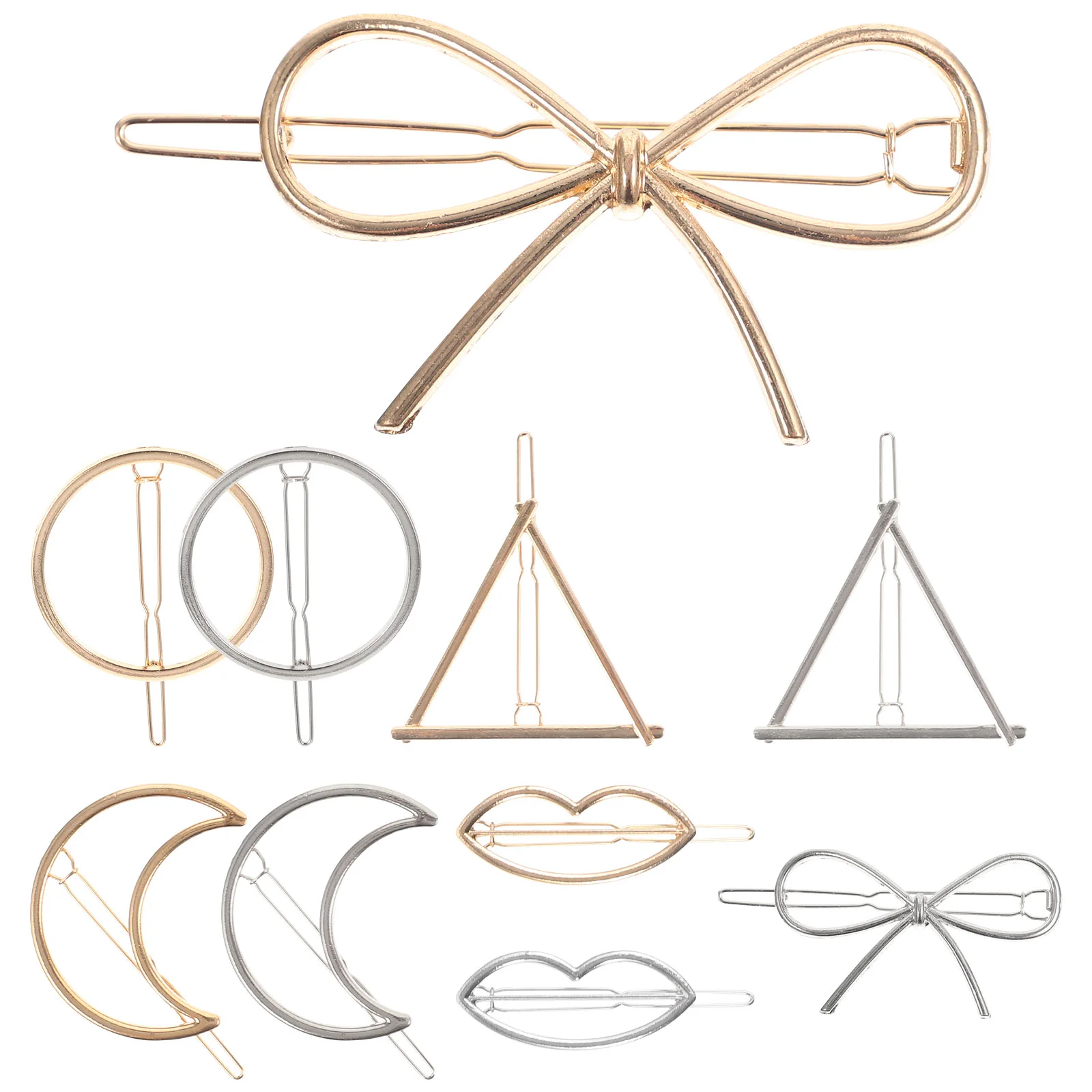 

Hair Metal Clips Curlyclip Pin Accessories French Moon Barrettes Curls Snapstyling Braiding Crafts Headdress Sectioning