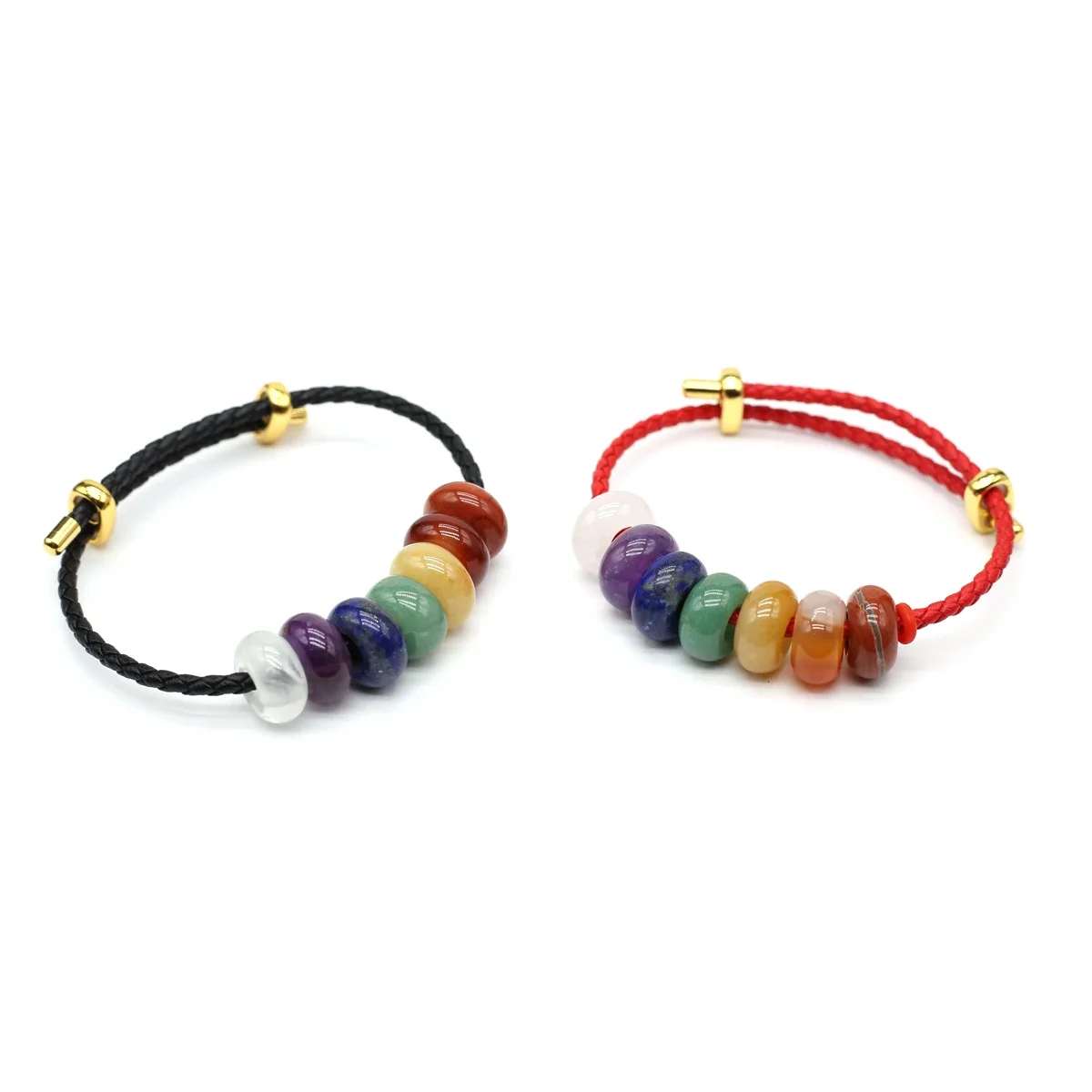 Браслет из 7-чакр с целебным камнем