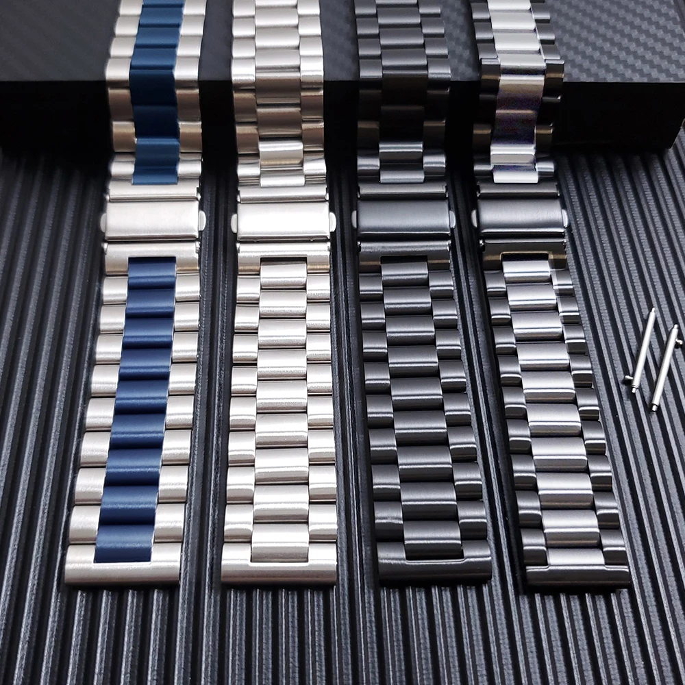 Stainless Steel Wrist Band for Garmin Vivomove HR Watch Classic Metal Bracelet for Vivomove HR 20mm 22mm Wrist Strap Accessories