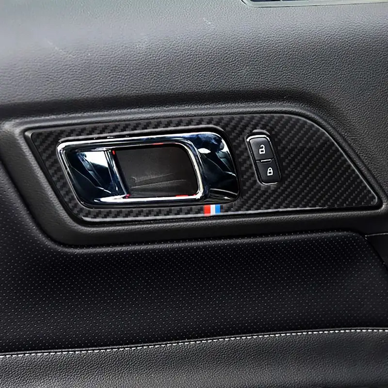 

Carbon Fiber Door Handle Decorative Sticker for Ford Mustang
