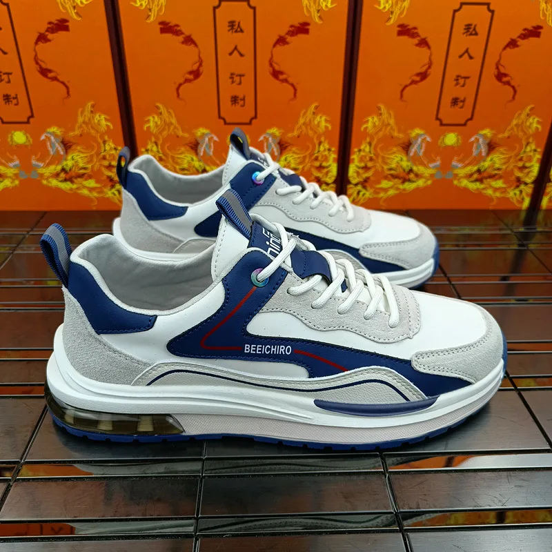 

Men's shoes new autumn and winter casual shoes thick-soled sports board shoes with low-top real leather Forrest Gump Shoes