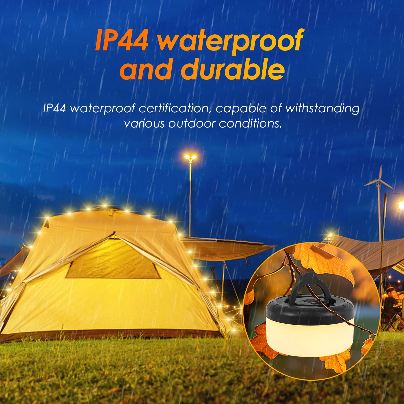 Походные светильники подвесные для кемпинга с 5 режимами освещения