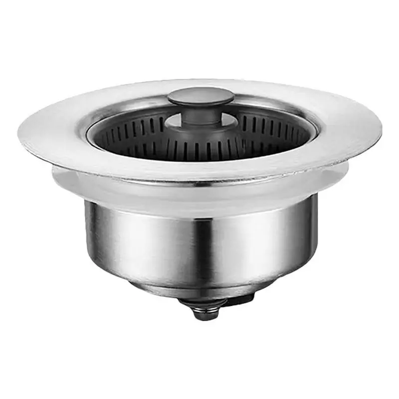

3 In 1 Kitchen Sink Stopper Portable Kitchen Sink Drain Filter Sink Garbage Disposal Plug Multifunctional Reusable Kitchen Sink
