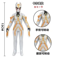 13cm small soft rubber ultraman carmeara action figures model doll furnishing articles childrens assembly puppets toys
