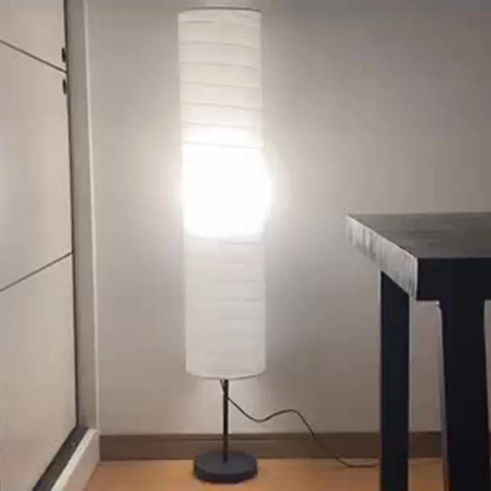 

Nordic Floor Lamp Parchment Paper Shade Warm Light Bulb Simple Modern Table Indoor Atmosphere Standing Lamp Bedroom Home Decor