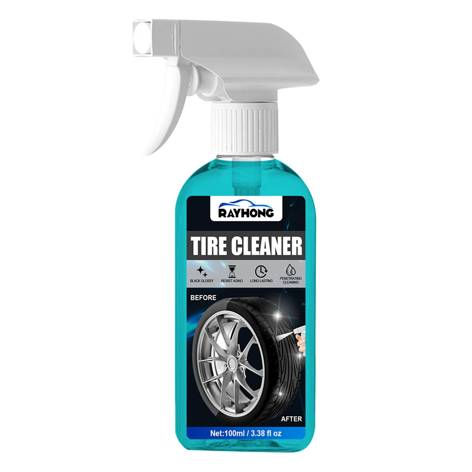

Tire Wheels Cleaner Tire Shine Dressing Coating For Cars Tires Bumpers Shiny Spray Iron Remover Car Detailing For Bumpers